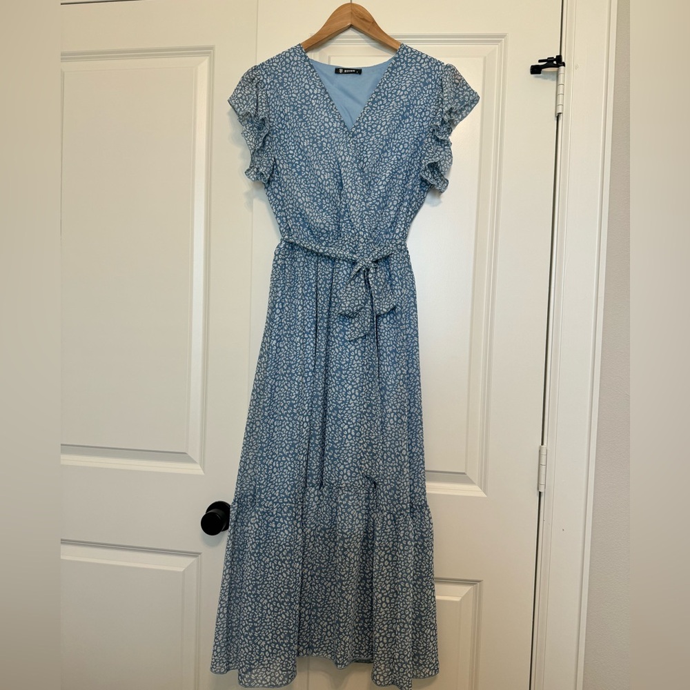 Blue Wrap Dress